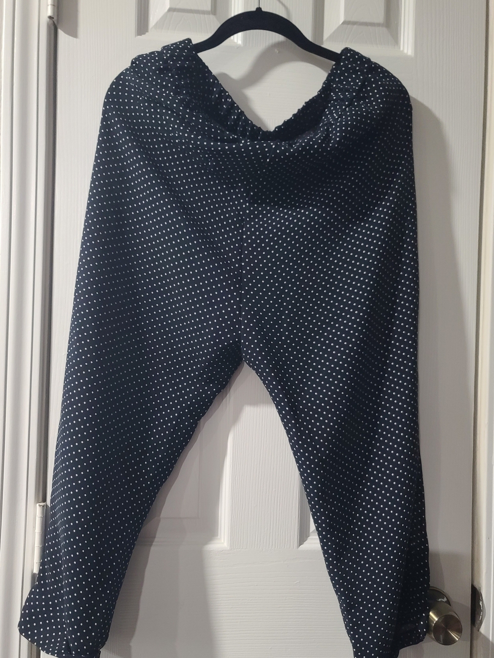 Zara Navy with White Polka Dot Leggings Size M